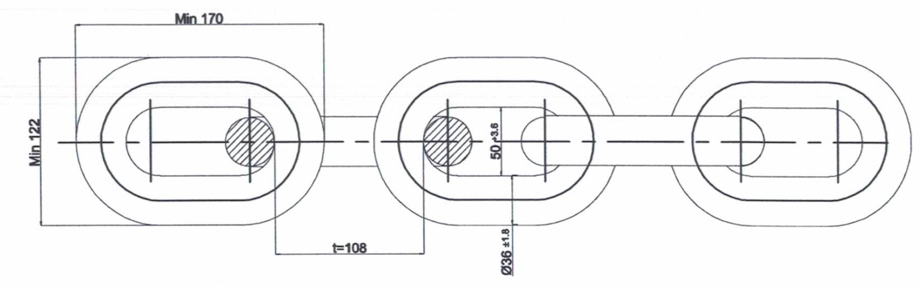 round link chains dimensions